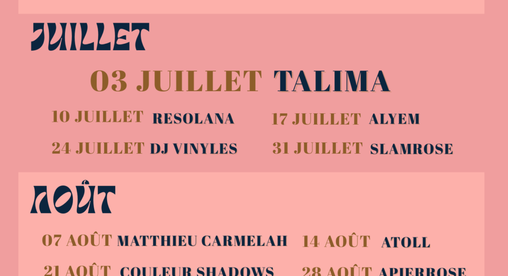 Programmation Apéros de Maison Valdèze